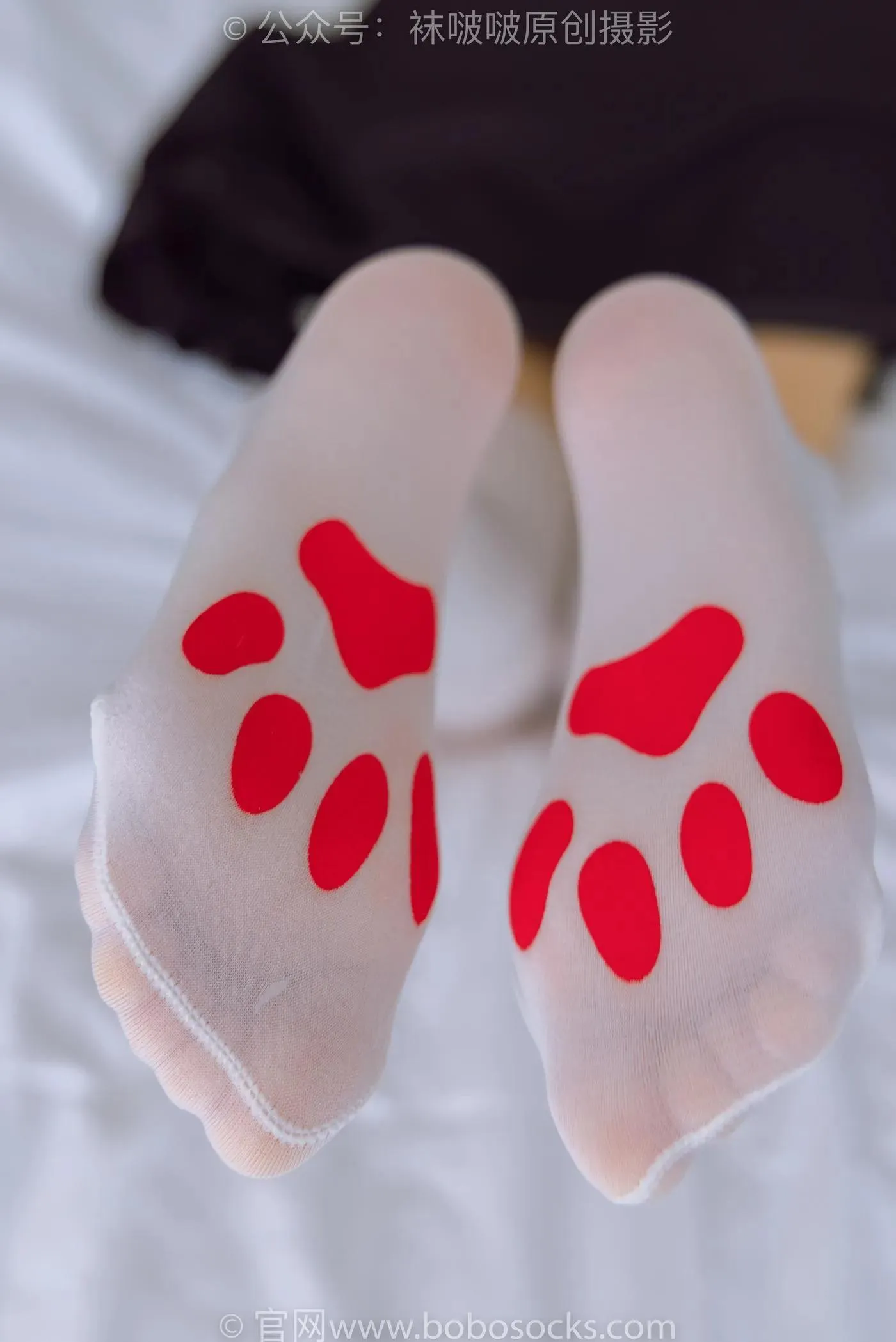 [BoBoSocks袜啵啵]NO.177 稚予-皮鞋、厚白丝（脚底猫爪印款） [140P]插图